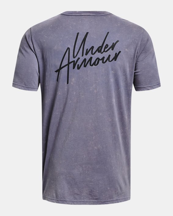 Men's UA Snow Wash T-Shirt in Purple image number 7